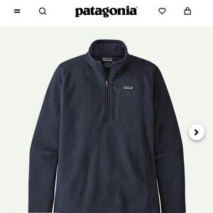Patagonia Men’s Navy Fleece Quarter Zip